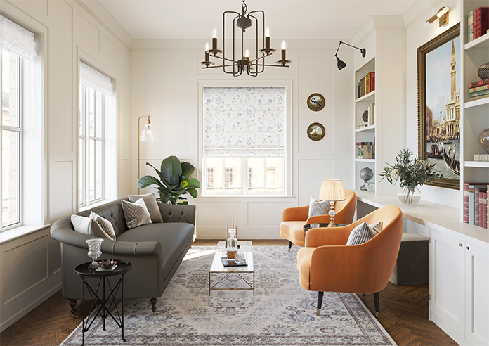 Floral Whimsy, Autumn - Twist&Fit Roman Blind - Image 8